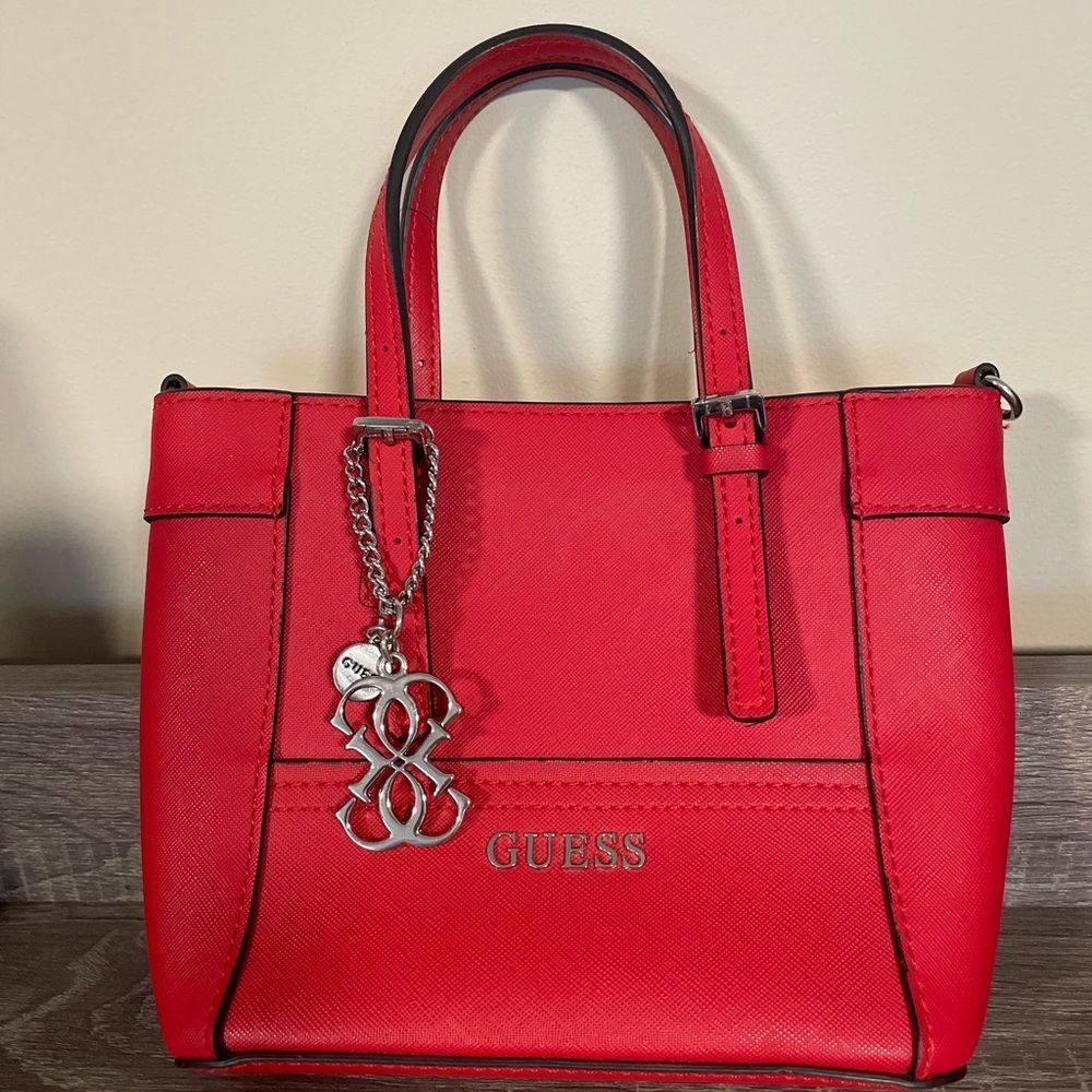 Red Guess Mini Tote
